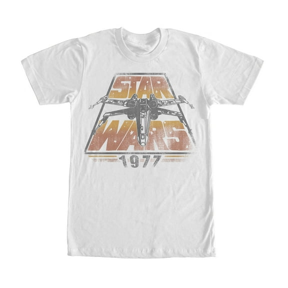 Men's Star Wars 1977 Time Warp Graphic Tee White X Large