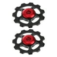 thumbnail image 4 of 2Pcs Aluminum Alloy Bike Wheel Rear Derailleur Pulley 11T for (Black), 4 of 7
