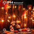 thumbnail image 4 of Cadena de luces navideñas YOUNGAR 50, transparente, 13 pies, alambre marrón, 4 of 7