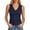 Dark Blue, variant on Women's Tank Tops Teen Girl Loose Fit V Neck Summer UPF 50+ Flowy Curved Hem Basic Casual Sleeveless Tops (Hot Pink, S)