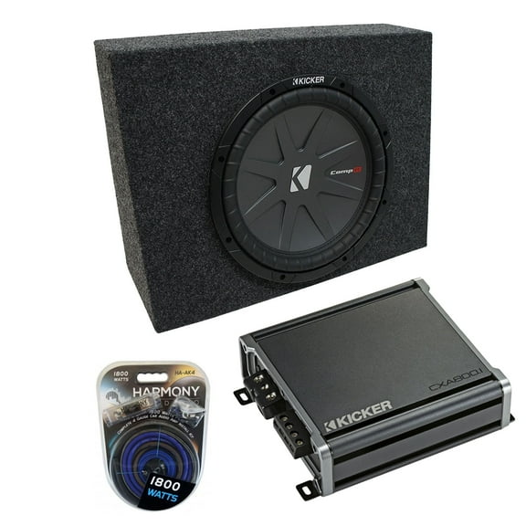 Universal Regular Standard Truck Kicker CompR CWR10 Single 10" Sub Box CXA800.1