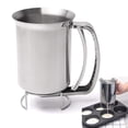 thumbnail image 1 of 2X Dispensador de harina, Dispensador de masa de harina, Herramienta para hornear de acero inoxidable, Mezclador de masa, Embudo de masa para hornear en la cocina del hogar, 1 of 3