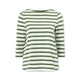 thumbnail image 3 of Ellos Plus Size Stretch Knit Scoop Neck 3/4 Sleeve Top, 3 of 4