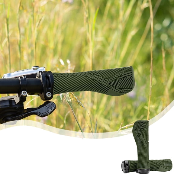 strola Toys Ultra Light TPE Bike Grips Soft Rubber Bicycle Handlebar Covers Non Slip Ergonomic Universal fit for Mountain Bike Folding Bike Scooter 22.2mm 130mm Green