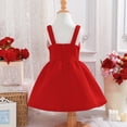 thumbnail image 6 of HAOTAGS Girls Tutu Dresses,Sweetheart Neckline Summer Flower Sleeveless Party Ball Gown Dress Red 2-3, 6 of 9