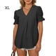 thumbnail image 4 of Blusa Minnieouse Manga corta mujer camisa informal bordada Negro XL, 4 of 6