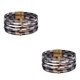 thumbnail image 1 of Minnieouse magnética Multicapas Hebilla magnética Cuero Día de San Valentín Regalos Pulseras Joyas Negro Blanco Cheque Type2 NO2, 1 of 6