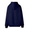 thumbnail image 5 of Kixjoy Blue Hoodies for Women Drawstring Oversized Zip Up Hoodies Long Sleeve Thermal Hooded Sweatshirt Casual Loose Fit Fall Womens Hoodies Pullover with Pockets, Navy S, 5 of 7