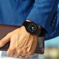 thumbnail image 4 of WEXOPE Minimalist Quartz Wrist Watch Stainless Steel Strap Water Resistant Ins Fashion Elegant Daily Wear Timeless Jewelry Accessory,Black, 4 of 4