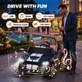 thumbnail image 3 of Dodge Electric Ride on Cars for Kids, 24V Licensed Dodge Durango Powered Ride on Toy with Parent Remote Control, Electric Car Vehicle for Boys 3-6 w/Music Player/LED Light/Safety Belt, Black, 3 of 12
