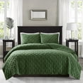 thumbnail image 3 of Home Essence Mercer Faux Velvet Reversible 3 Piece Coverlet Set, 3 of 5