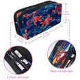 thumbnail image 5 of MUOOUM Pencil Case, Red Sea Turtle on Stripe Large Capacity Pencil Pouch Stationery Pen Bag, 5 of 7