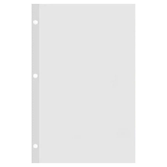 Unruled Filler Paper, 8-1/2 x 5-1/2 Inches, 3-Hole, Mylar-Reinforced 50lb White Offset - Pack of 100 Sheets