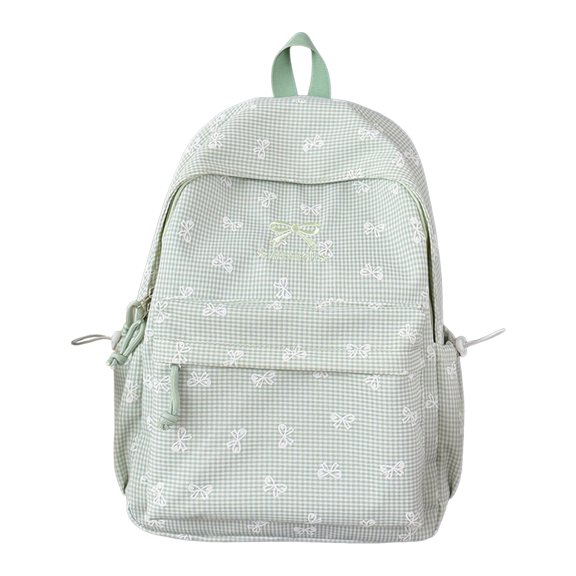 Cute Bow Knot Casual Backpack For Middle School Students Lightweight Stylish Schoolbag With Soft Back To School Backpack