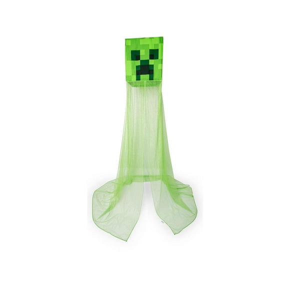 Cortinas con dosel de cama Minecraft Green Creeper para dormitorio infantil