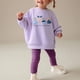thumbnail image 1 of Odeerbi 2-8 Años Conjunto Niña Sudadera Daisy Algodón Cuello Redondo Mallas Conjunto Dos Piezas Primavera Sudadera Cintura Elástica Pantalones Largos, 1 of 9