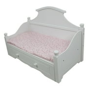 Olivia's Little World Doll Furniture Trundle Bed in White
