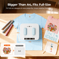 thumbnail image 4 of HTVRONT Heat Press Machine for T Shirts - Portable 12X10 Heat Press with Pressure Display, Heats Up Fast & Evenly H10 Heat Press Machines for HTV, Sublimation, Heat Transfer Projects, 4 of 10