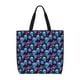 thumbnail image 1 of Fotbe purple flower blue Skull Bolsa Tote con Estampado para Mujer, Bolsos con Cremallera, Bolsa de Hombro Casual de Gran Capacidad con Bolsillos Internos, 1 of 7