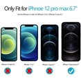 thumbnail image 2 of [3 Pack] IBAOLE pour iPhone 12 Pro Max 6.7 Pouces IBAOLE Protecteur d'Objectif avec Protection de Cadre en Alliage d'Aluminium, [Sans Classe] [Résistant aux Rayures] [Facile à Installer] - BlackBlack-, 2 of 8
