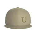 thumbnail image 3 of ZICANCN Alphabet U Pattern Baseball Caps, Trucker Hats for Men And Women, Adjustable Breathable Flat Caps, Natural, 3 of 6