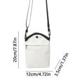 thumbnail image 3 of Unisex Crossbody Bag Adjustable Strap Phone Bag Purses Mini Pouch (Orange), 3 of 10