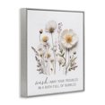 thumbnail image 2 of Stupell Industries Shabby Chic Pressed Flowers Wash Away Troubles Gray Framed Giclee Art, 16 x 20, by Lettered and Lined, 2 of 8