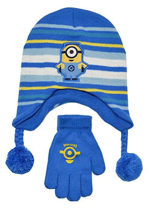Official Licensed Despicable Me Minions Winter Hat and Gloves Set