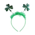 thumbnail image 2 of Xihbxyly Diadema para El Día de San Patricio, Diseño de Trébol Verde, Accesorio de Fiesta Unisex, Accesorio de Fotografía, Imprescindible para Desfiles, Ideal para Hombres y Mujeres, 1 Pieza, Plástic, 2 of 5