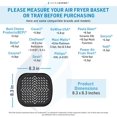 thumbnail image 2 of Air Fryer Grill Pan Accessory Compatible with Cosori, Gowise, Phillips, Dash, Bella, , , BCP, Secura +More, 2 of 6