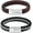 Customize-19CM, variant on Cuff Braided Leather Wristband Urn Bangle Cremation Bracelet for Human Ashes Stainless Steel Ashes Bracelet Memorial Cremation Jewelry Keepsake Bangle for Men