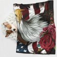thumbnail image 6 of Naloa Eagle With Hat And Roses Dog Blanket, 3 Sizes Cat Blanket for Indoor Cats Large Medium Small Dog Gifts-Small, 6 of 8