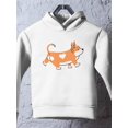 thumbnail image 3 of Cute Corgi Dog Walking Hoodie Toddler -Image by Shutterstock,  4 Toddler, 3 of 4