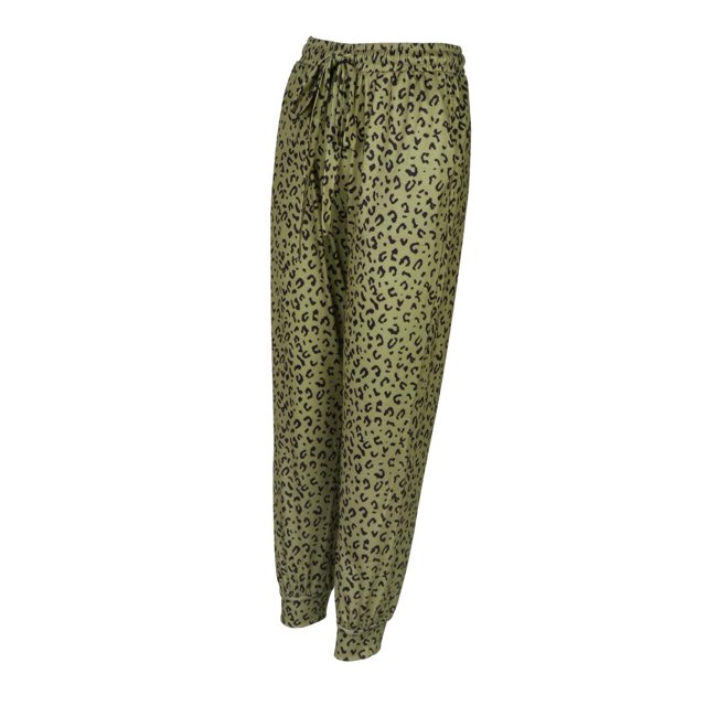 Pantalones de chándal para mujer Sunnimix Pantalones de jogging ligeros Pantalones de salón de yoga activos cónicos Verde M