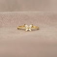 thumbnail image 6 of 925 Sterling Silver Cute Butterfly Rings for Women Dainty 14k Gold Plated CZ Rhinestone Insect Stacking Promise Ring Mother Daughter Ring Jewelry Christmas Gifts for Friends, 6 of 6