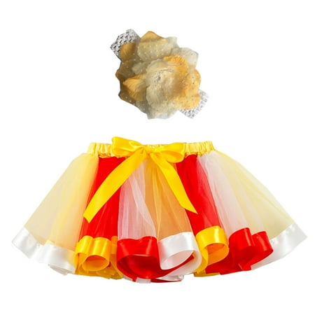 

baby girl clothes Kids Tutu Party Dance Ballet Baby Skirt+Headband Set