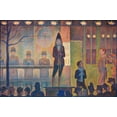 thumbnail image 2 of Seurat, Georges 14x11 Black Ornate Wood Framed with Double Matting Museum Art Print Titled - Circus Sideshow, 2 of 4