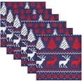 thumbnail image 6 of Coolnut Christmas Cloth Napkins Set of 6,Reusable Washable Polyester Dinner Table Napkins for Kitchen,Dining,Restaurant,Party Decoration, 6 of 7