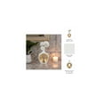 thumbnail image 6 of Elegant Ceramic Vase with Hollow Center for Living Room Decor - Contemporary Flower Vase for Home Decor and Room Display - Sculptural Accent for Bedroom, House, Office and Table - 13", White & Gold, 6 of 14