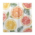 thumbnail image 2 of Yayeee Shower Curtain with Hooks 72"x72" Waterproof Fabric Bathroom Hanging Decor, Candy Grapefruit Slices, 2 of 5