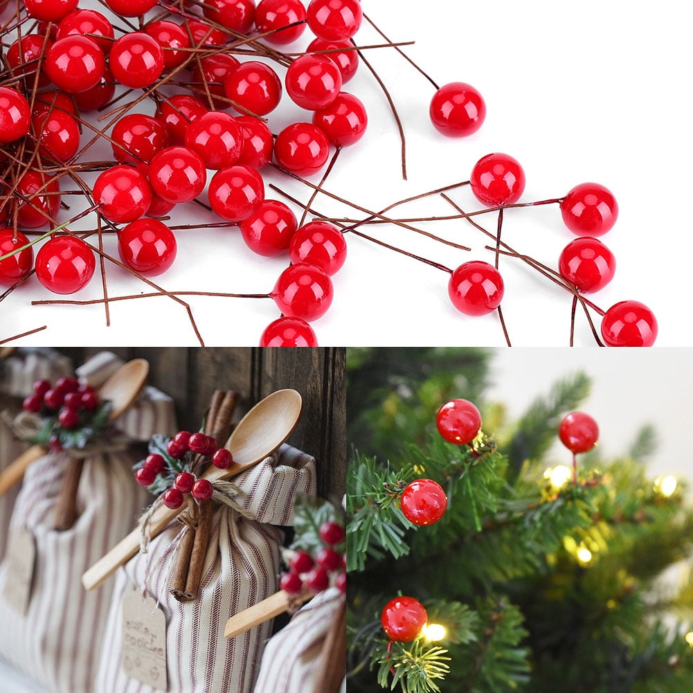 FREE SHIPPING Decoris Christmas Berries 622031 Red 