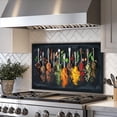 Spice，Tempered Glass Backsplash for Kitchen，Frameless, Stove Backsplash ...