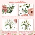 thumbnail image 3 of Rub on Transfer Decals for Furniture Crafts 6"x12" 3Pcs White Calla Lily Flower Waterproof UV DTF Transfer Decals Sticker for Dresser Lingerie Chests Drawer Glass Porcelain Wood diy Flower, 3 of 9