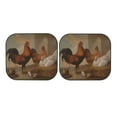 thumbnail image 5 of Lsque Oil Painting Chicken And Duck 2 PCS Windshield Sun Shade | CarFoldable Window Covers | Car Accessories Reflect UV for Universal Cars SUV Truck | Small, 5 of 7