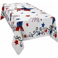 thumbnail image 2 of Rectangle 4th of July Tablecloth 60x120 Waterproof & Stainproof Tablecloths,Wipeable Table Cloth Wrinkle-Free for Round/Rectangle/Oval/Square/Dining/Party,Star Flag Memorial Day Independence Day, 2 of 6