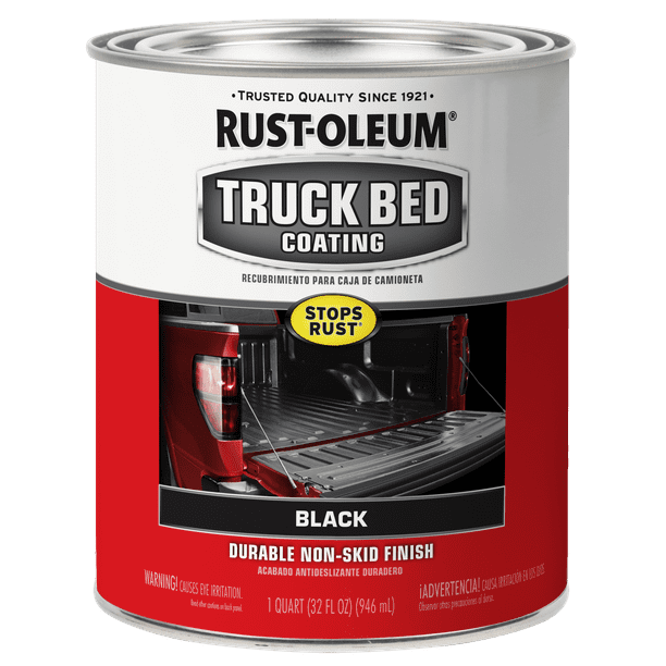 RustOleum Stops Rust Truck Bed Coating Matte Black, Quart Walmart