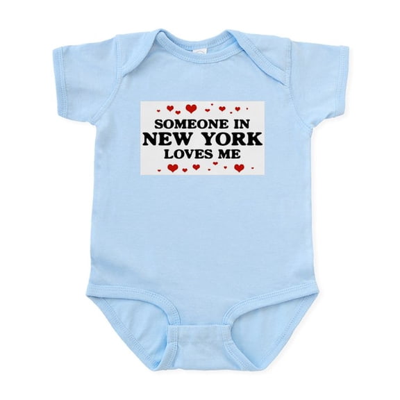 CafePress - Loves Me In New York Infant Bodysuit - Baby Light Bodysuit, Size Newborn - 24 Months