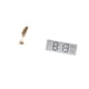 thumbnail image 5 of Reloj De Pared Digital De Metal Con Escultura De Hoja, Figura Artesanal Con Forma De Hoja, Adorno Creativo Nórdico Abstracto, Pantalla De Temperatura Y Humedad Para Mesa, Fiesta, Hogar,, 5 of 8