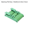 thumbnail image 2 of Unique Bargains PCB DIN Rail Mount Carrier, Circuit Board Mounting Holder 100x80mm Green, 2 of 4
