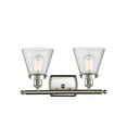 thumbnail image 2 of Innovations Lighting 916-2W-BK-G61 Small Cone 2 Light 16" Wide Vanity Light - White, 2 of 7